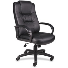 Norstar BOP B8551BK Boss Executive Leatherplus Chair - Black Vinyl Sea