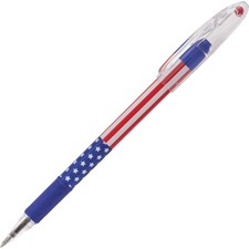 Pentel PEN BK90USAA R.s.v.p. Starsstripes Edition Ballpoint Pen - 0.7 