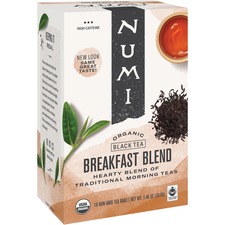 Numi NUM 10220 Breakfast Blend Organic Black Tea - Black Tea - Breakfa