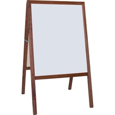 Flipside FLP 31210 Flipside Dark Frame Signage Easel - Stained Whitebl