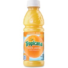 Pepsico QKR 75715 Tropicana Bottled Orange Juice - Orange Flavor - 10 