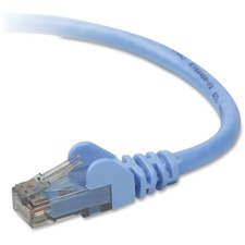 Belkin A3L980-05-BLU-S 5ft Cat6 Snagless Patch Cable, Utp, Blue Pvc Ja