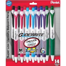 Pentel PEN BX910BP14M Glidewrite 1.0mm Ballpoint Pen - Medium Pen Poin