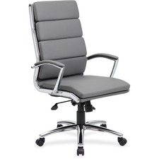 Norstar BOP B9471GY Boss B9471 Executive Chair - Gray Vinyl Seat - Gra