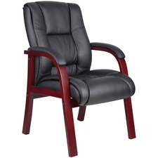 Norstar BOP B8999M Boss B8999-m Guest Chair - Black Vinyl Seat - Black