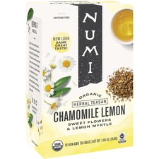 Numi NUM 10150 Chamomile Lemon Organic Tea - Herbal Tea - Chamomile Le