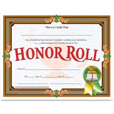 Flipside FLP VA612 Flipside Honor Roll Certificate - 11 X 8.5 - Laser 