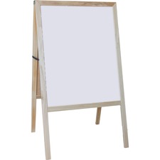 Flipside FLP 31200 Flipside Dry-erase Boardchalkboard Easel - Natural 