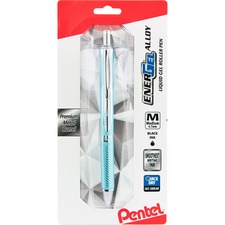 Pentel PEN BL407LSBPA Energel Alloy Gel Pen - Medium Pen Point - 0.7 M