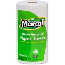 Marcal MRC 6210 Marcal 100% Recycled, Jumbo Roll Paper Towels - 2 Ply 