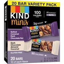 Kind KND 27970 Kind Dark Chocolate Mini Bars Variety Pack - Trans Fat 