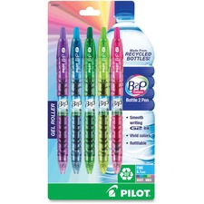 Pilot PIL 36621 Bottle To Pen (b2p) B2p Begreen Fine Point Gel Pens - 