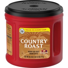 J.m. 2550020672 Folgersreg; Country Roast Ground Coffee - Country Roas