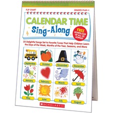 Scholastic SHS 0439694957 Scholastic Calendar Time Sing-along Flip Cha