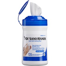 Nicepak NIC P13472CT Nice-pak Sani-hands Hand Wipes - 6 X 7.50 - White