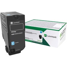 Original Lexmark 74C0SCG Toner Cartridge - Cyan - Laser - Standard Yie