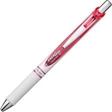 Pentel PEN BL77PWP Energel Pink Bca Ribbon Pearl Retractable Liquid Ge