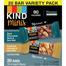 Kind KND 27964 Kind Nutssea Salt Variety Pack Minis Snack Bars - Chole