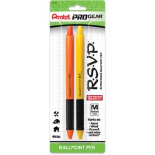 Pentel PEN BK93HDPGBP2A Progear R.s.v.p. 1.0mm Retractable Pen - 1 Mm 