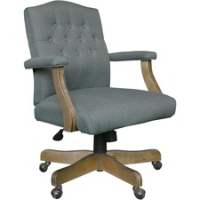 Norstar BOP 905DWMG Boss Executive Commercial Linen Chair - Gray Linen