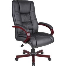 Norstar BOP B8991M Boss Executive Chairs - Black Dacron Seat - 5-star 