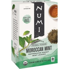 Numi NUM 10104 Moroccan Mint Herbal Organic Tea - Herbal Tea - Morrocc