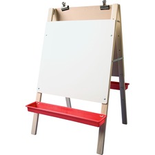 Flipside FLP 17314 Flipside Dual Surface Preschool Easel - White Hardb