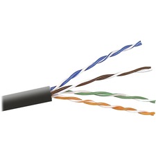 Belkin A7J704-1000-BLK Cat6 Stranded Bulk Cable - 1000 Ft Category 6 N