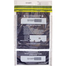 Controltek CNK 585092 Safelok Vt Tamper-evident Deposit Bags - 10 Widt