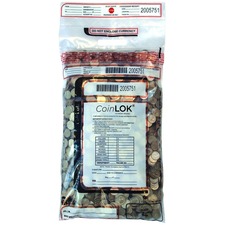 Controltek CNK 585407 Coinlok Plastic Coin Bags - 12 Width X 25 Length