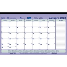 Dominion RED C181700A Brownline Magnetic Calendar - Monthly - 1 Year -