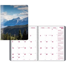 Dominion RED CB1262G04 Brownline Planner - Monthly - 1.2 Year - Decemb