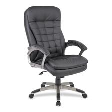 Norstar BOP VSBO9331 Boss High Back Executive Chair - Black Vinyl Seat