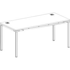 Norstar BOP SGSD001203 Boss Desk With 2 Round Grommets - 71 X 30 X 29.