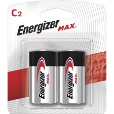 Energizer E93BP-2 Max Alkaline C Batteries, 2 Pack - For Multipurpose 