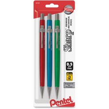 Pentel PEN P205MBP3M1 Sharp Premium Mechanical Pencils - Hb Lead - 5 M