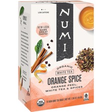 Numi NUM 10240 Orange Spice Organic White Tea - White Tea - White Oran