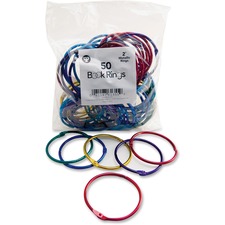 Hygloss HYX 61355 Hygloss Book Rings - 2 Maximum Capacity - Assorted -