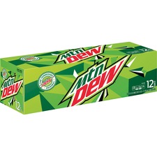 Pepsico PEP 83776 Mountain Dew 12 Oz. Canned Soda - Soda Flavor - 12 F