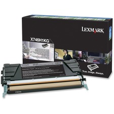 Original Lexmark LEX X746H1KG Toner Cartridge - Laser - 12000 Pages - 