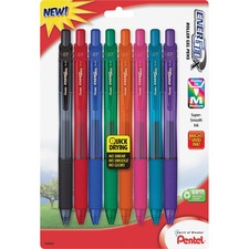 Pentel PEN BL107CRBP8M Energel-x Retractable Gel Pens - Medium Pen Poi