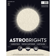 Neenah WAU 26428 Astrobrights Laser, Inkjet Card Stock - Natural - Rec