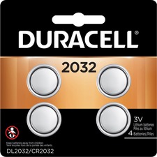 Duracell DUR DL2032B4CT 2032 3v Lithium Battery - For Security Device,