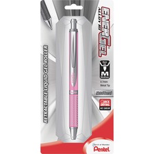 Pentel PEN BL407PBPA Energel Alloy Retractable Gel Pens - Medium Pen P