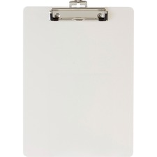 Officemate OIC 83047 Oic Low-profile Clip Plastic Clipboard - 8 12 X 1