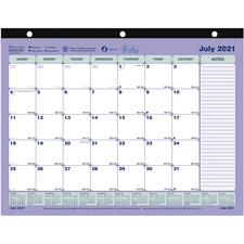 Dominion RED CA181721 Brownline Academic Mini Monthly Desk Pad - Acade