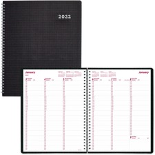 Dominion RED CB950VBLK Brownline Duraflex Weekly Planner - Julian Date