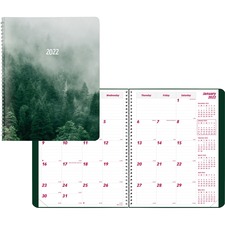 Dominion RED CB1262G03 Brownline Planner - Monthly - 1.2 Year - Decemb