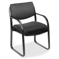 Norstar BOP VSBO9521BK Boss Guest Chair - Black Fabric Seat - Black Me