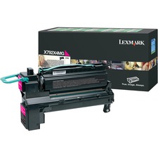 Original Lexmark X792X4MG Toner Cartridge - Magenta - Laser - Extra Hi